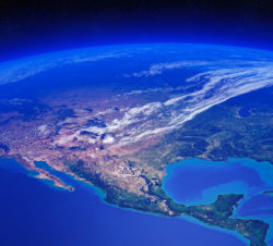 North America seen from space