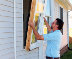 installing energy efficient light fixtures for home weatherization